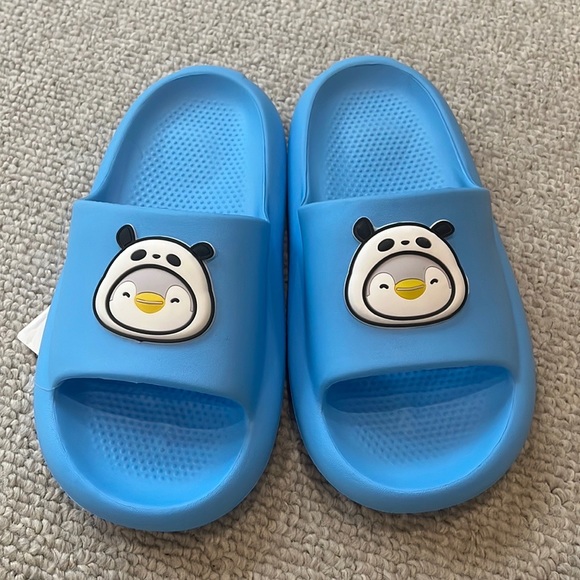 Panda Penguin Cloud Slip On Sandals Indoor Shoe Shower Slipper Boy Unisex Animal - Picture 7 of 7